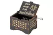 Hand Crank Engraved Music Box You are My Sunshine Vintage Musical Box Gifts - Second Medium