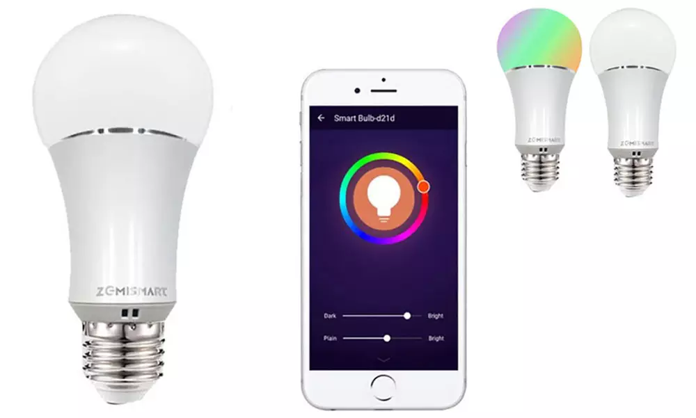 Smart WiFi-Controlled Dimmable Color-Changing Energy-Saving LED Bulb - Primary Image