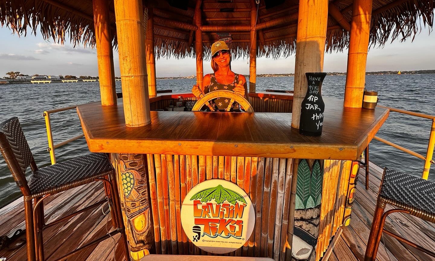 Day Time Tiki Cruise or Sunset Cruise for Two, Three, or Four