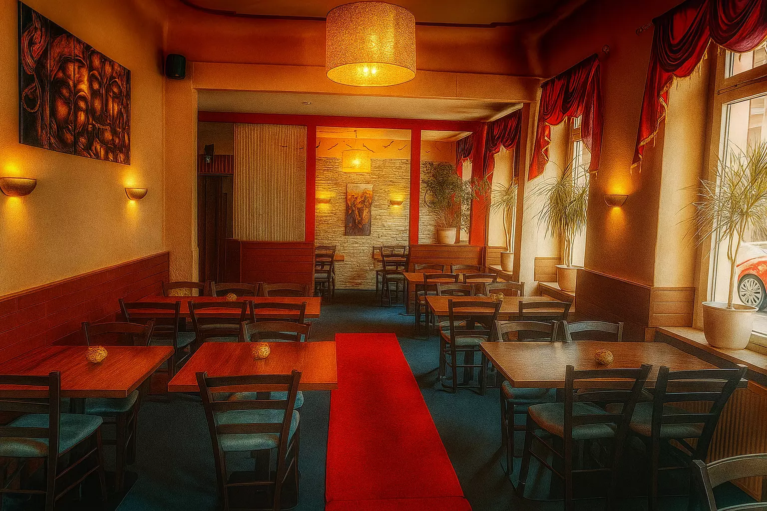 Indisches 3-Gänge-Menü mit Curry nach Wahl, Vor- und Nachspeise