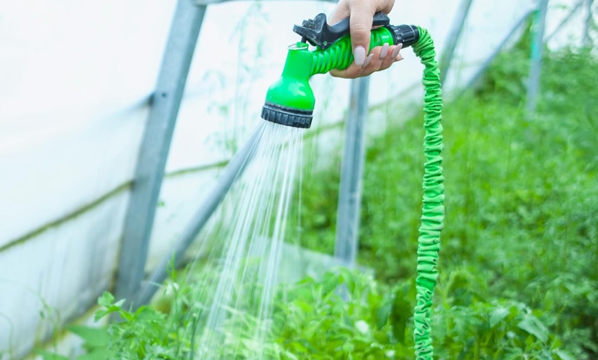 Image 4: Expandable Garden Hose Pipe with 7 Functions Spray Gun