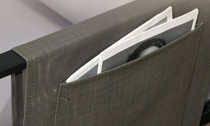 Image 15: Outsunny Five Seater Garden Corner Sofa Set