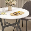 Image 11: Small Kitchen Table with Black Steel Legs, Dining Table