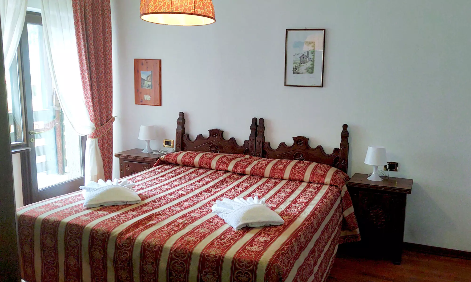 Italie, Aoste : chambre double ou twin avec demi-pension