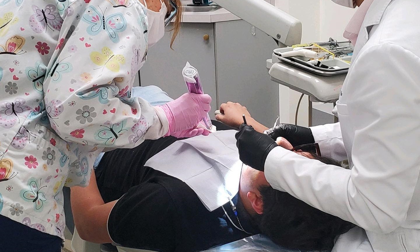 Spa-like care w/laser teeth whitening session/dental care at 5D Smiles
