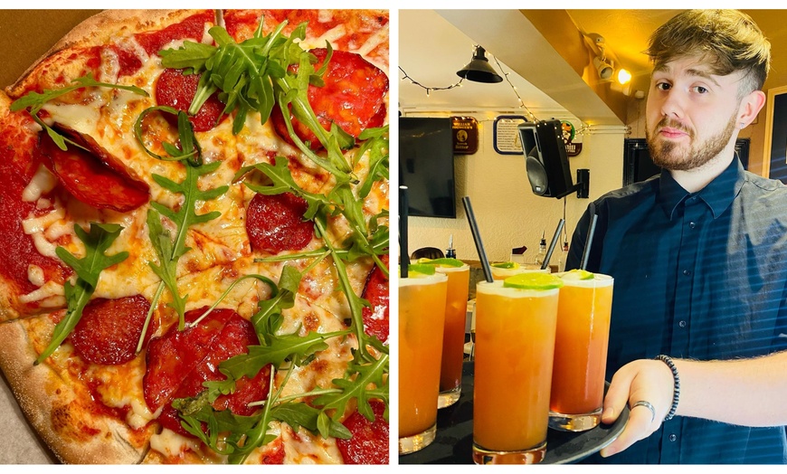 Image 1: Enjoy with Pizza, Side and Beer for One, Two, or Four People