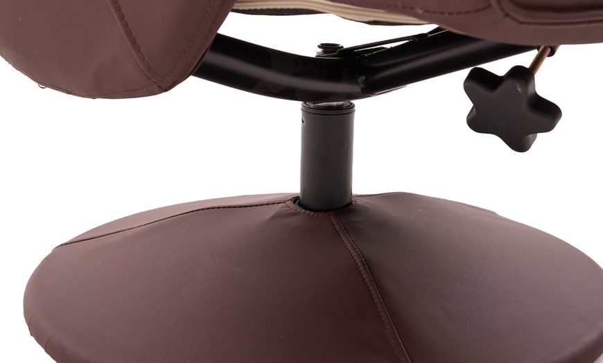 Image 5: Recliner Armchair with Footstool