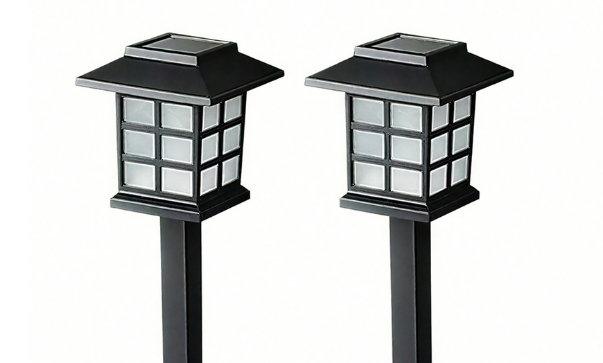 Image 7: Solar Outdoor Garden Lights Sunflower and House Decorative Light