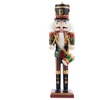 Image 5: Living And Home Wooden Nutcracker Soldier Figurine Christmas Ornament