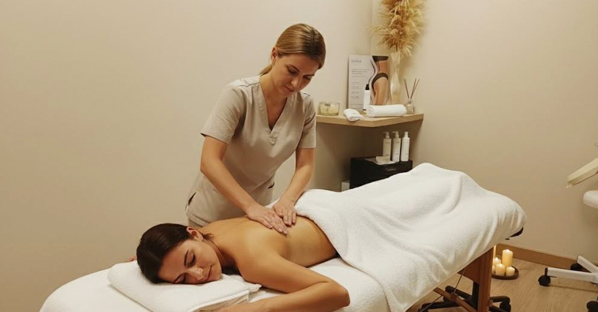 Sesión combinada de masaje y presoterapia en A Coruña