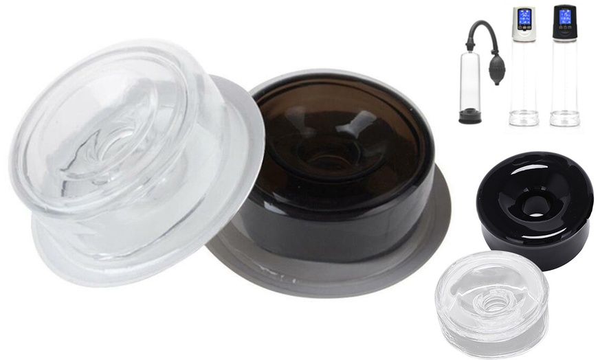 Image 3: Silicone Erection Helper Replacement Donut Sleeve Cover for Pump Vacuum