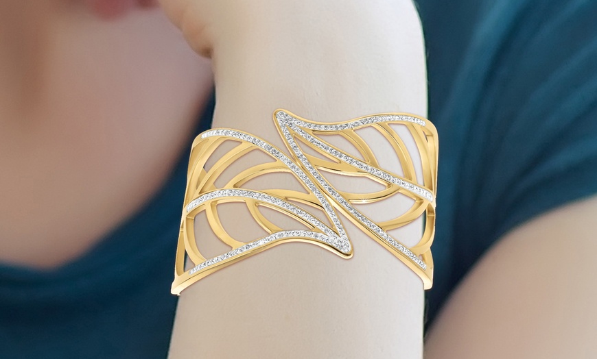 Image 5: Brazalete con cristales brillantes de SC Crystal