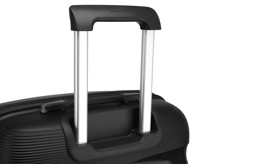 Image 11: KONO 20-inch Colourful PP Hard Shell Suitcase Hand Luggage with Lock