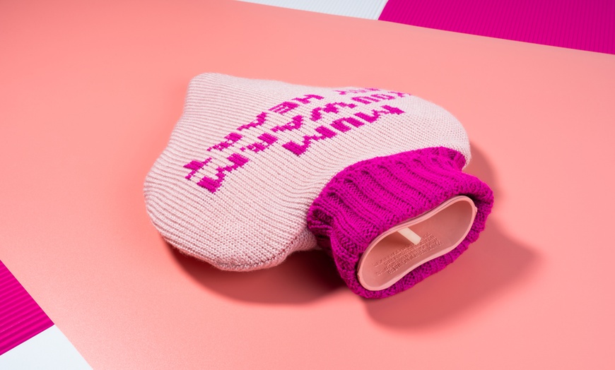 Image 11: One or Two Heart-Shaped Hot Water Bottle 