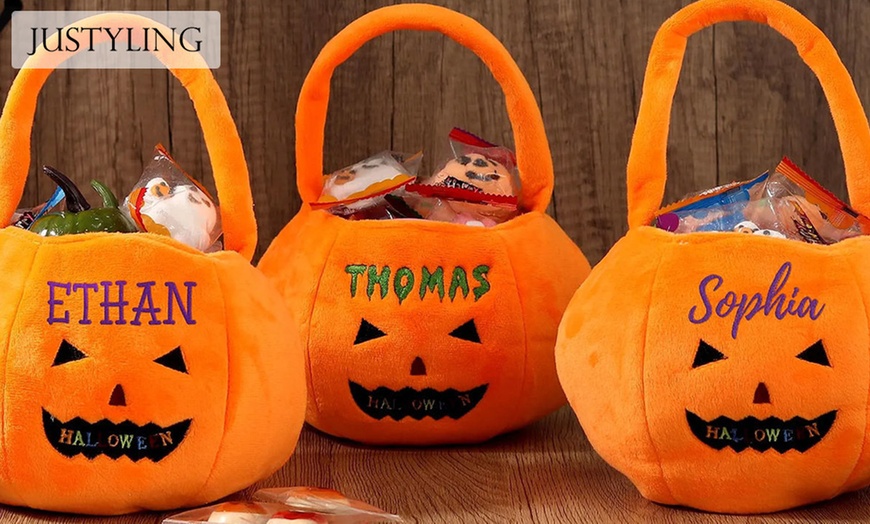 Image 2: Customized Trick or Treat Baskets with Pack Options - Yes Bobbleheads