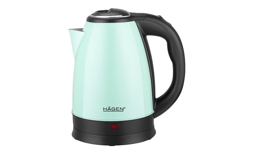 Image 3: Bollitore elettrico senza fili in acciaio inox Hagen da 1,8 l