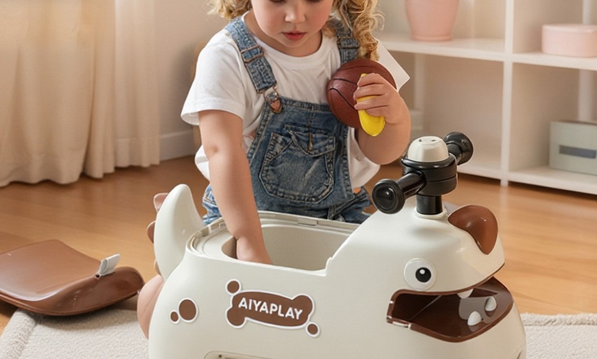 Image 14: AIYAPLAY Kids Ride On Car, Dinosaur Shape Toddler Walker