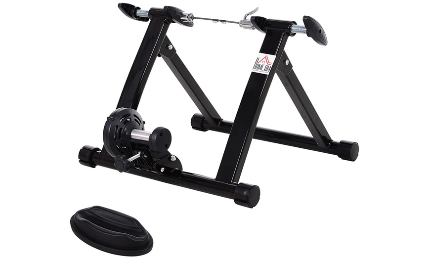 Image 12: HomCom Bike Trainer