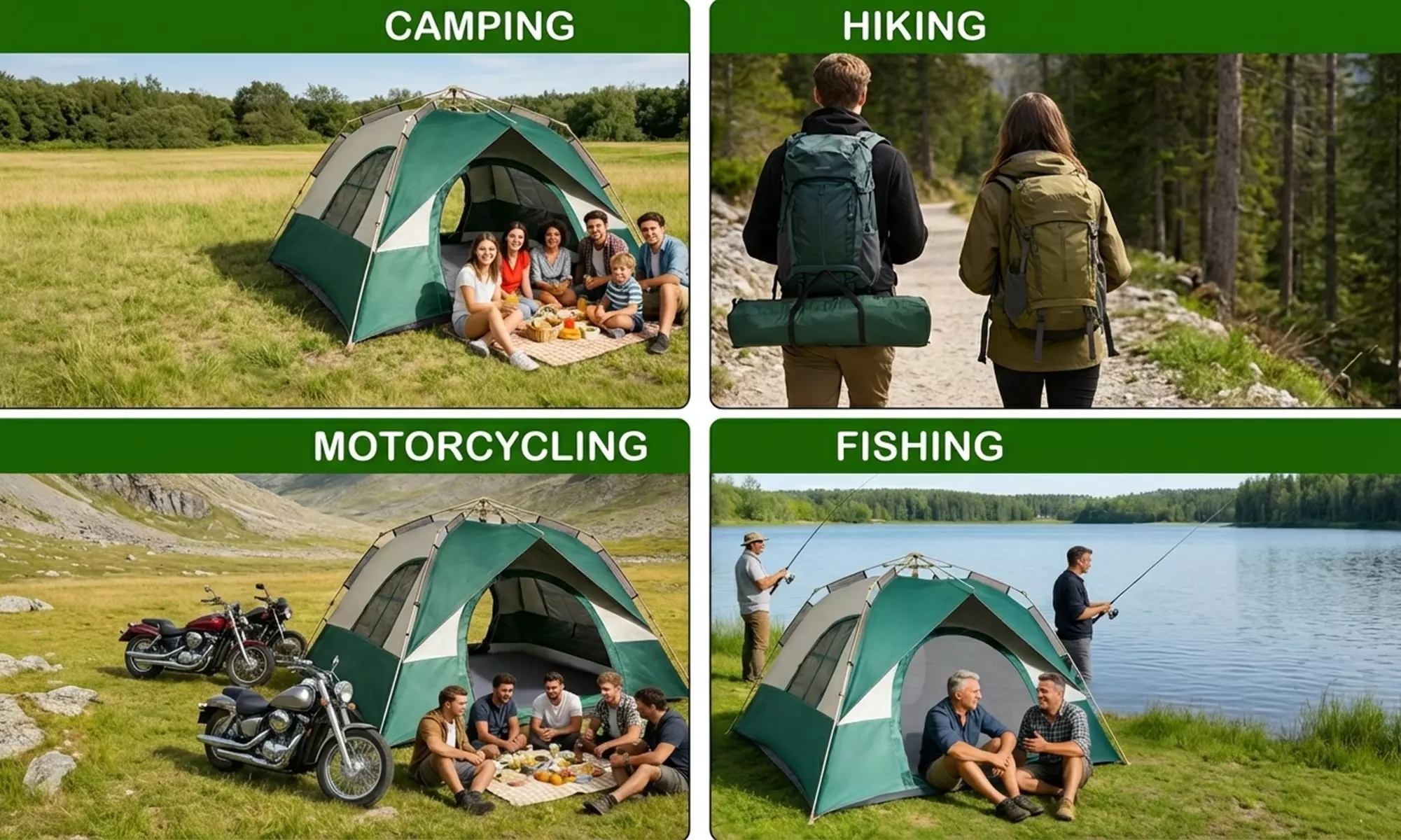 Pop-Up Family Camping Tent
