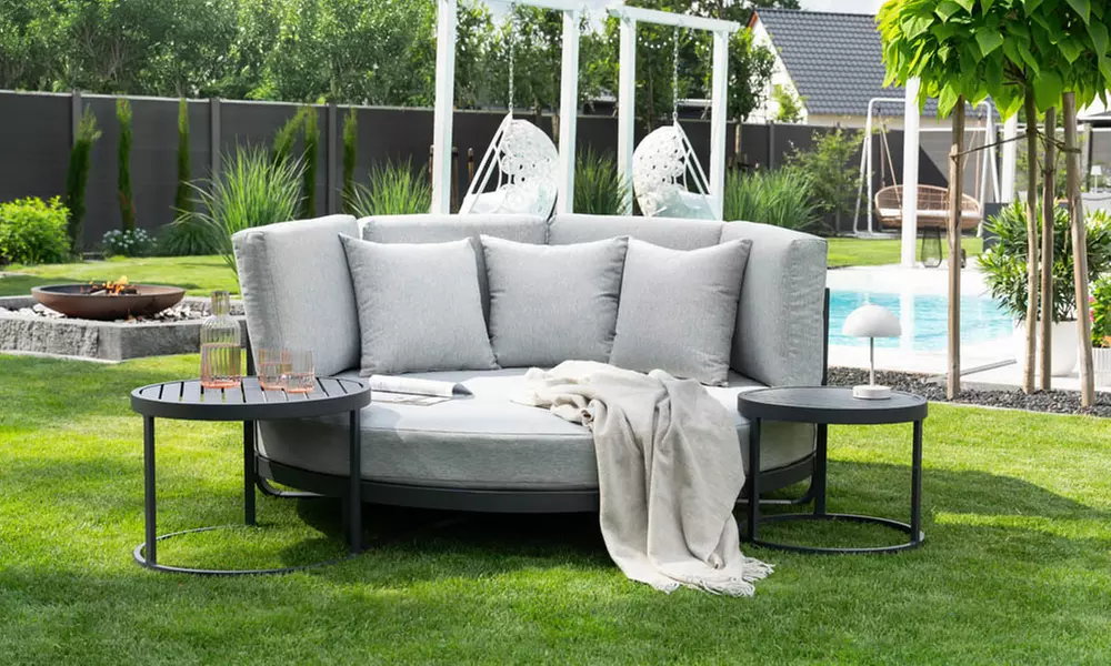 Outdoor daybed FLORIDA met of zonder bijzettafels, inclusief verzending