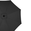 Image 30: Large 3m Black Rotating Outdoor Parasol with Multiple Base Styles