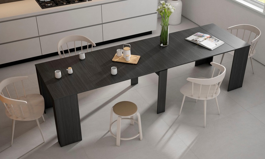 Image 10: Extendable Console Table for 6 people or up to 14 people