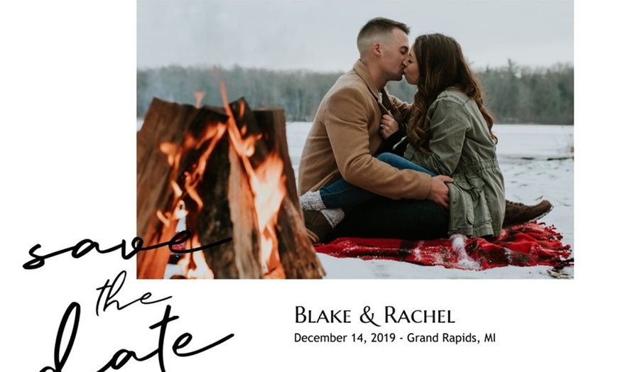 Image 1: Personalized Save the Date Cards, 24–200 (Up to 57% Off)