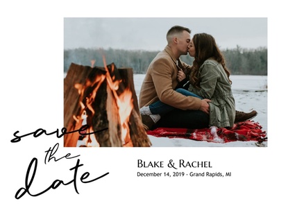 24 Custom Double-Sided Save the Date Cards | Shipping Not Included - Lovely Little Cards