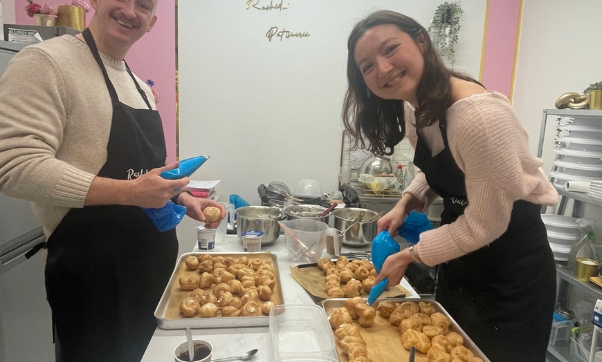 Image 14: French Macaron or Chocolate Profiteroles Baking Classes for 1 or 2