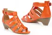Charming Lady Women's Casual Ankle-Strap Dress Wedge Sandals with Back Zipper - Second Medium