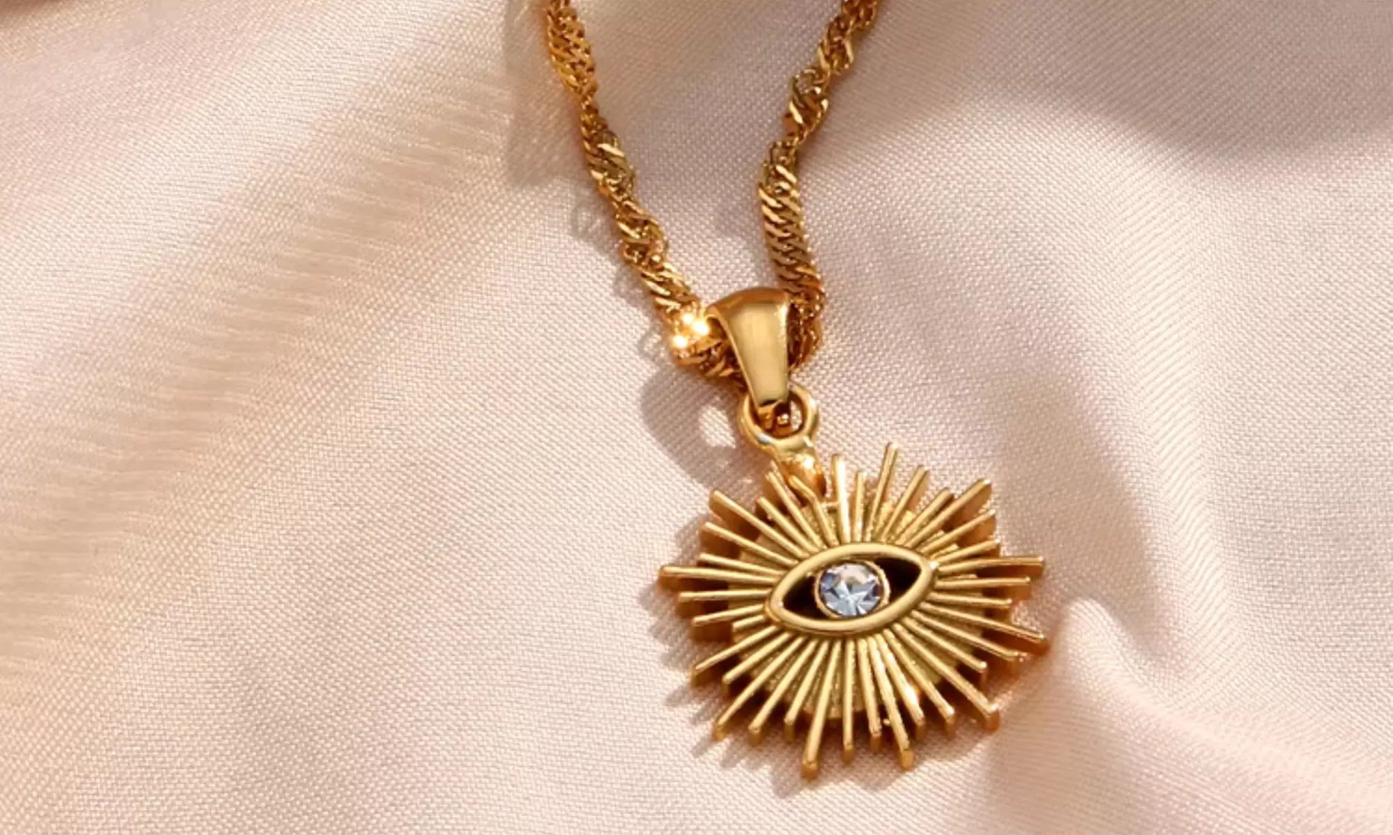 18-karaats vergulde ketting