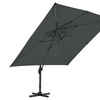 Image 2: Rotatable Square Cantilever Umbrella with Fillable Base