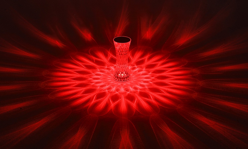 Image 14: Living And Home Transparent Faceted Night Lamp