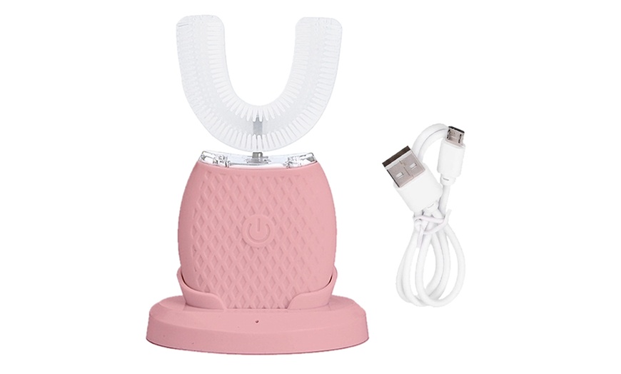 Image 3: Brosse à dents électrique en forme de U pour adultes  
