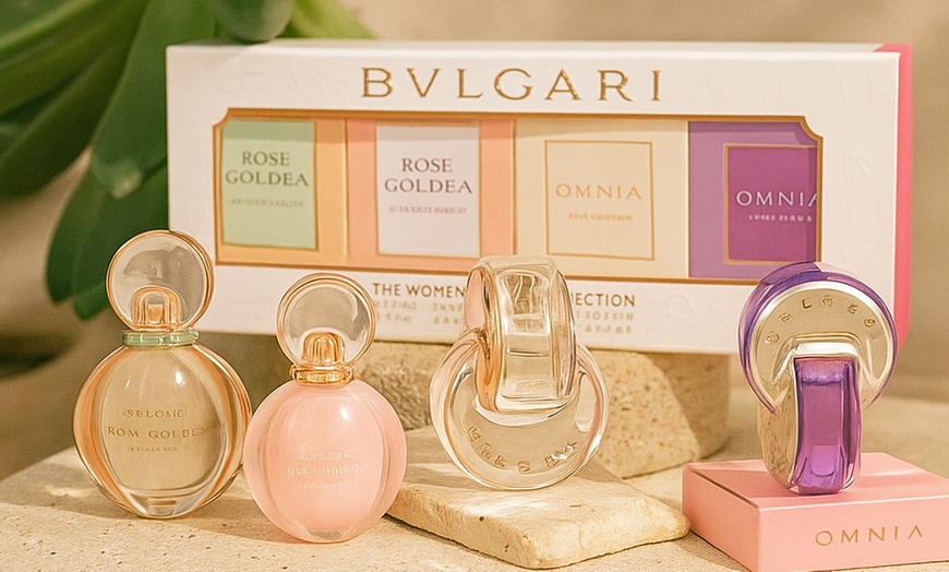 Image 1: Bvlgari Women’s Miniature Coffret Gift Set - Pack of 4 x 5ml
