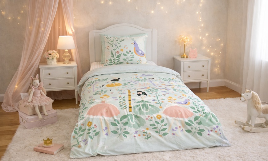 Image 3: Parure de lit réversible enfant "Histoires" 140 x 200 cm