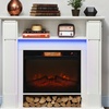 Image 5: HomCom 1800W Inset Electric Fireplace with RGB LED Lights