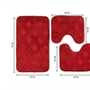 Image 9: Set di 3 tappeti bagno memory antiscivolo