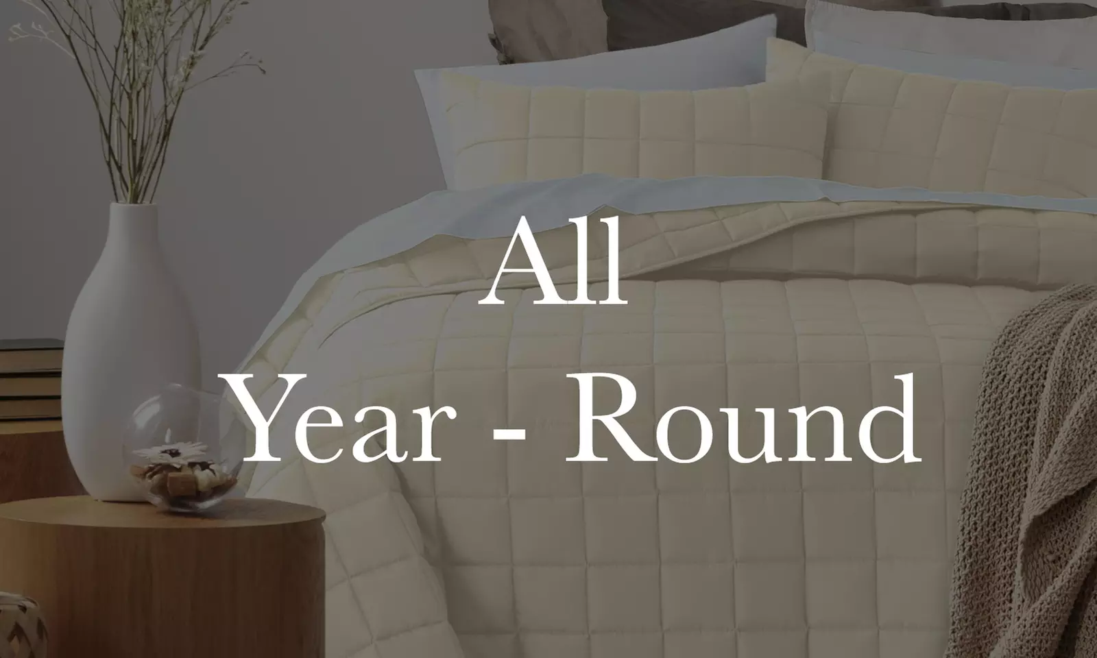 Royal Comfort Coverlet Set - Queen - Beige-10003818