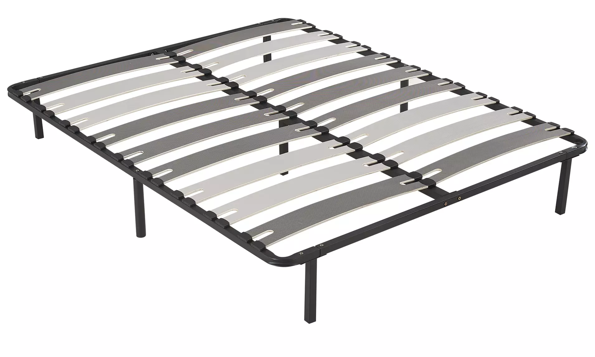 Sommier orthopédique à larges lattes, pieds inclus