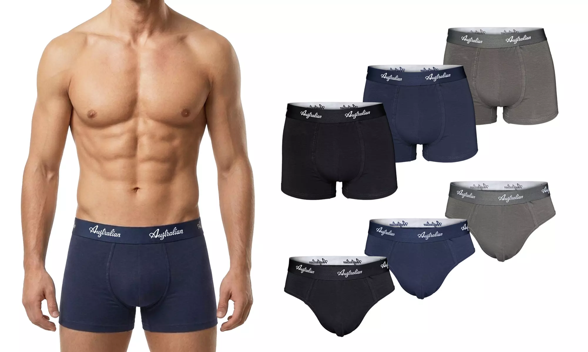 6er-Pack Slips oder Boxershorts für Herren