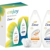 Image 1: Dove Enjoy Duo Base Gentle Body Wash & Lotion Pamper Skincare Gift Set