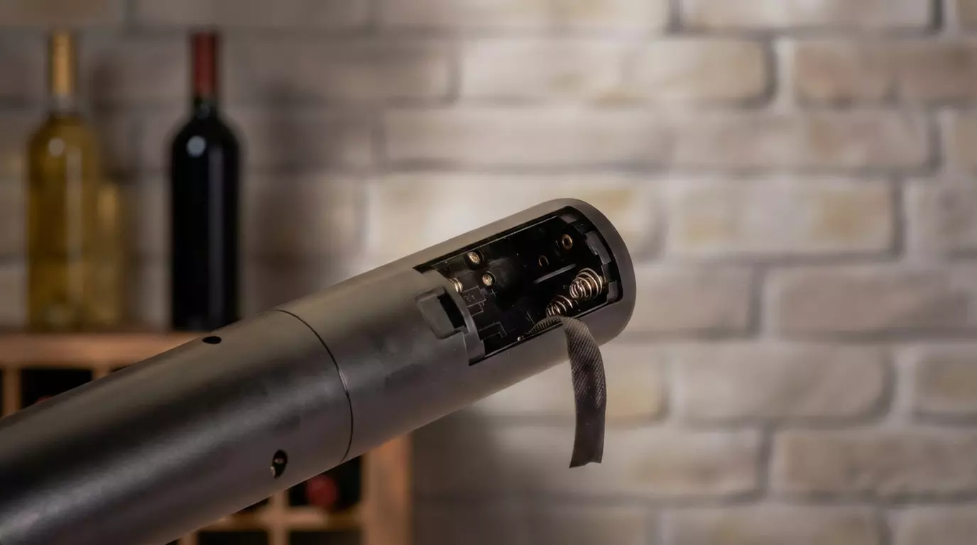 Cavatappi elettrico con tappo per sottovuoto