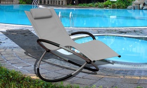  Foldable Rocking Lounger Chair 