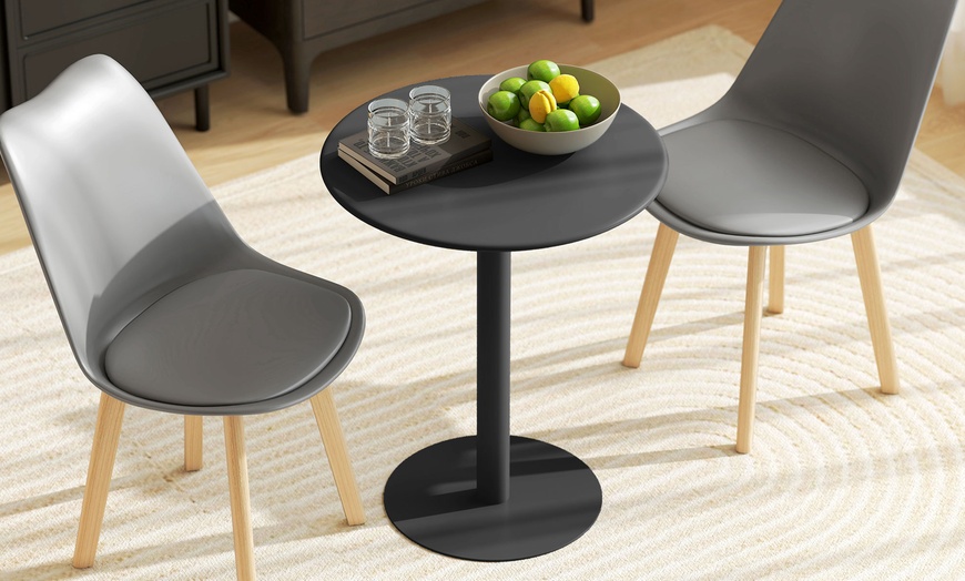 Image 5: HomCom Round Dining Table 