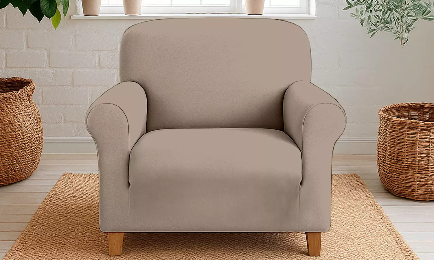 Housse de fauteuil ou de canapé en velours DANKOV