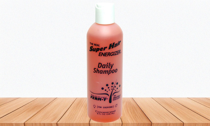Image 1: Super Hair Energizer Daily Ferm-T Shampoo, FRESH, BRAND NEW, SEALED, 8 Oz