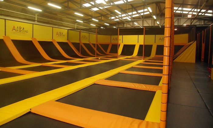 One Hour Trampoline Park Access Airbound Trampoline Park Groupon