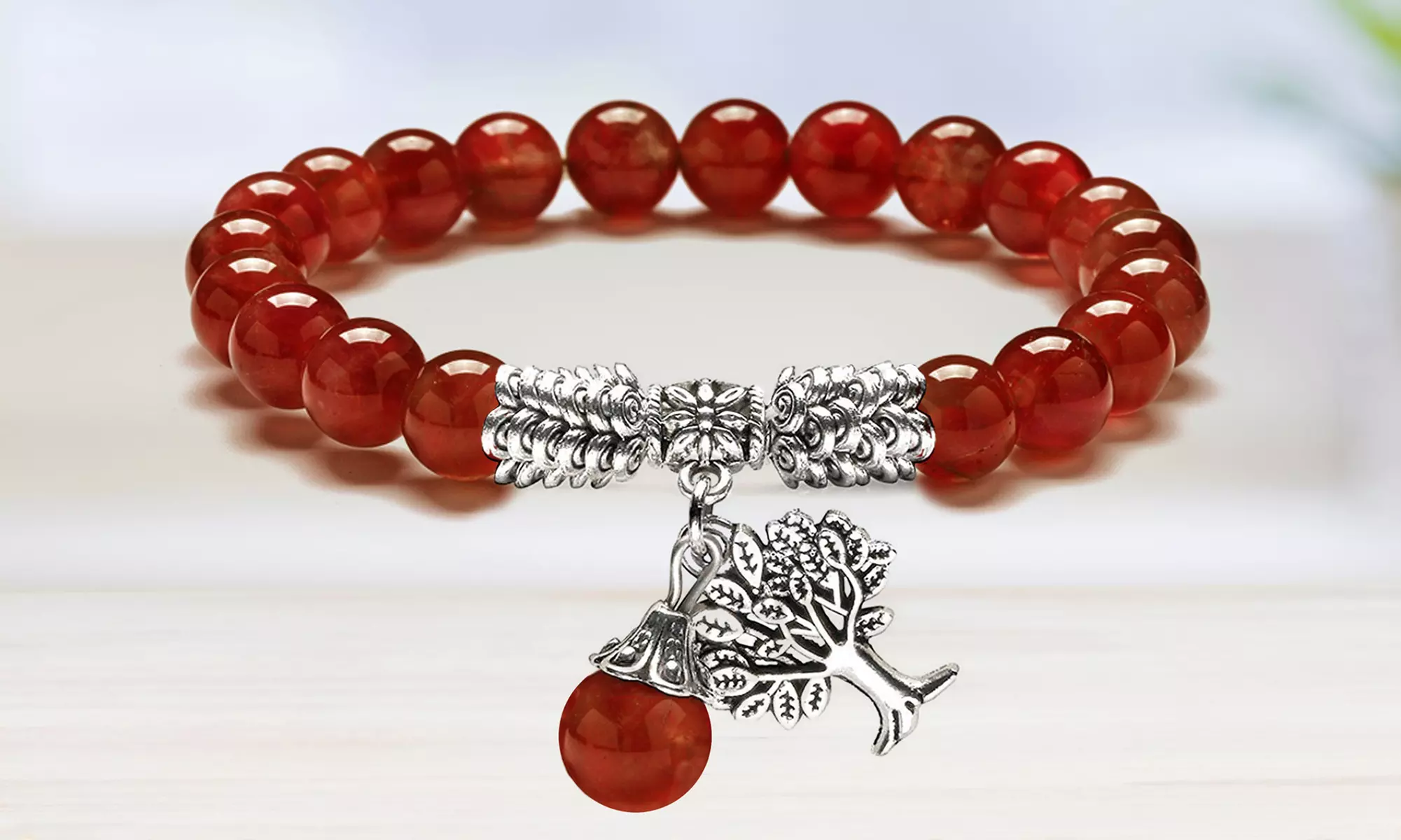 Tree of Life Lucky Charm Stretch Bracelet