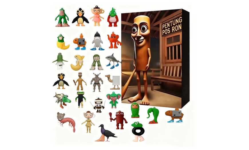 Image 7: 24-Piece Italian Brainrot Action Figures Advent Calendar
